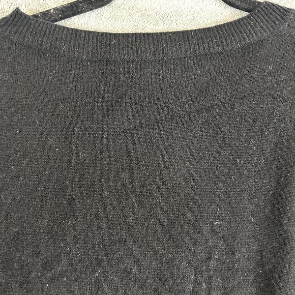 J Crew Women's XS Black 100% Cashmere V-neck Sweater Old Money - Picture 6 of 9